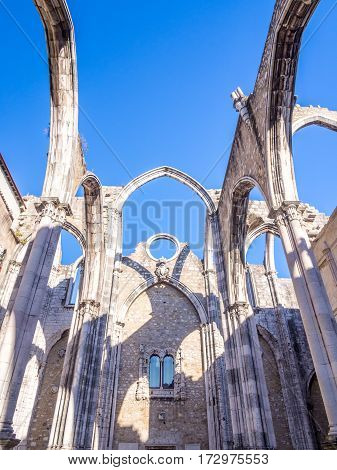 Convent of Our Lady of Mount Carmel (Portuguese: Convento da Ordem do Carmo) in Lisbon Portugal