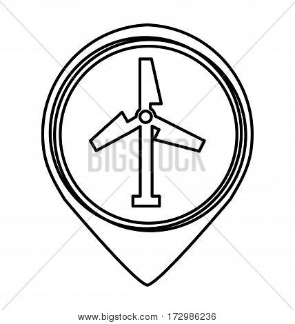 turbine air energy icon vector illustration design