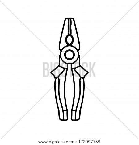 Plier construction tool icon vector illustration graphic design