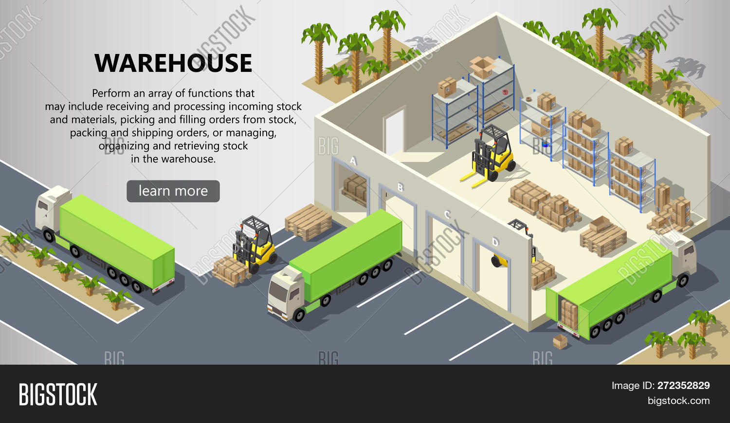 Isometric Warehouse Image Photo Free Trial Bigstock