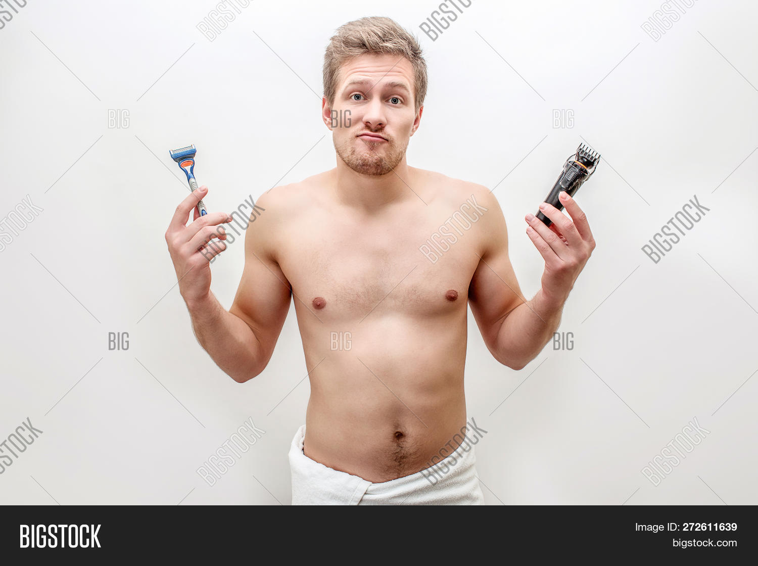 Baffled Young Man Hold Image & Photo (Free Trial) Bigstock