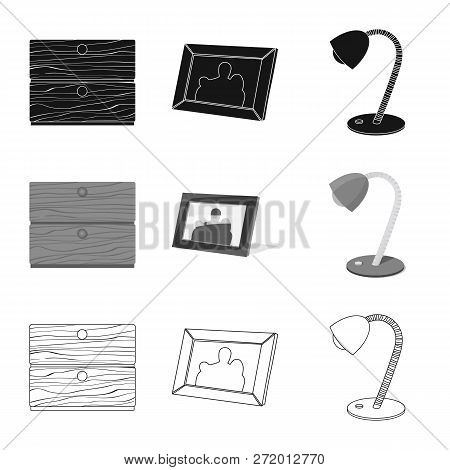 Vector Illustration Of Dreams And Night Sign. Set Of Dreams And Bedroom Stock Symbol For Web.