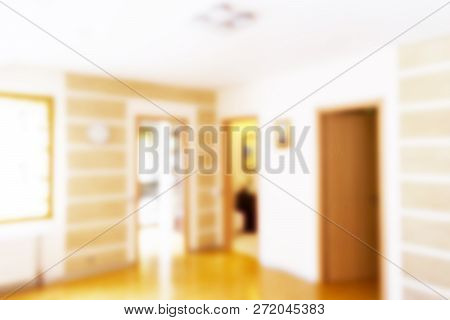 Blurred Luxurious Interio. Abstract Blur Background For Web Design. Bokeh Light Interior. Blur Image