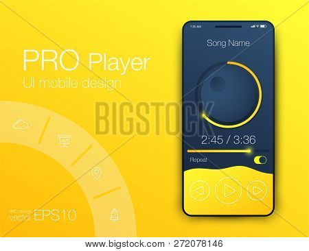 Ux Audio Player Templates. Stock Vector Eps10