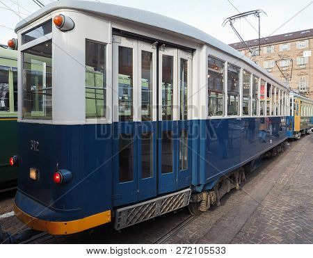 Vintage 312 Tram At Turin Trolley Festival