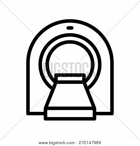 Ct Scanner, Hospital Related Simple Outline Icon.