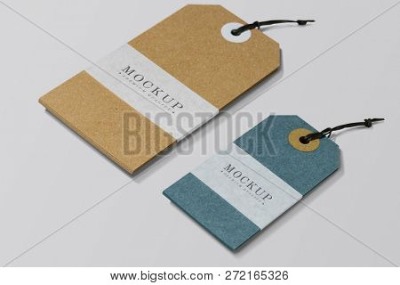 Premium quality clothing label mockup