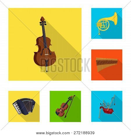 Vector Illustration Of Music And Tune Sign. Collection Of Music And Tool Stock Vector Illustration.