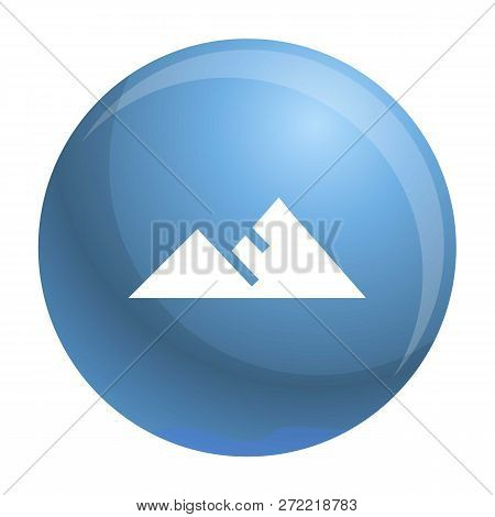 Mountain Icon. Simple Illustration Of Mountain Vector Icon For Web Design Isolated On White Backgrou