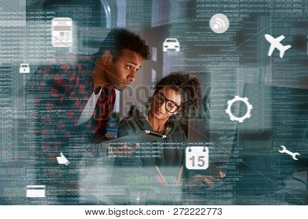 Young Multinational Code Developers, Team Work Of New Navigation Project