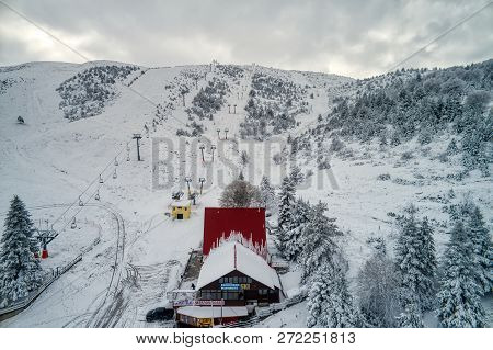 Aerial View At Ski Resort Seli