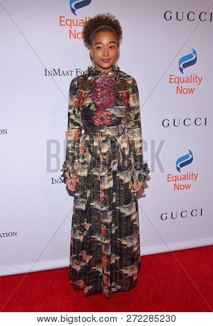 LOS ANGELES - DEC 03:  Amandla Stenberg arrives to the 4th Annual 'Make Equality Reality' Gala  on December 3, 2018 in Hollywood, CA                