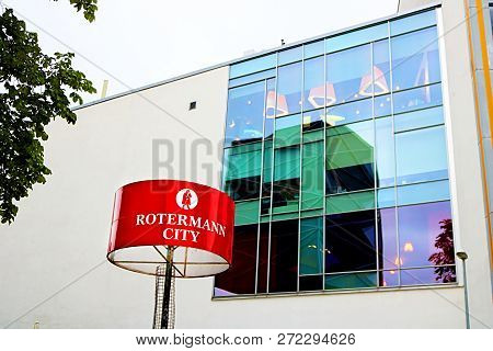 Tallinn, Estonia - August 29, 2018: Rotermann Quarter Is Located In The Very Heart Of Tallinn, Betwe