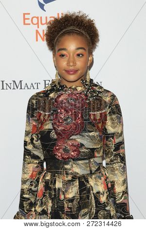 LOS ANGELES - DEC 3:  Amandla Stenberg at the Make Equality Reality Gala at the Beverly Hilton Hotel on December 3, 2018 in Beverly Hills, CA
