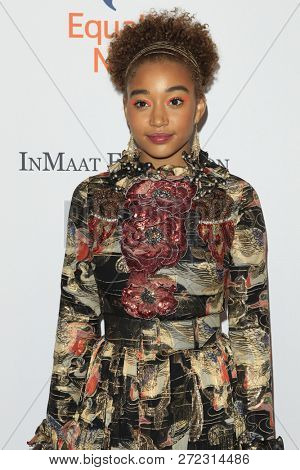 LOS ANGELES - DEC 3:  Amandla Stenberg at the Make Equality Reality Gala at the Beverly Hilton Hotel on December 3, 2018 in Beverly Hills, CA
