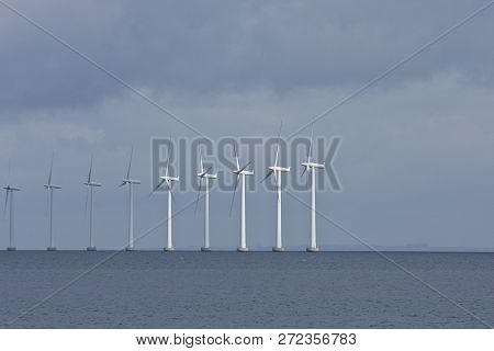 Offshore Wind Power In The Oeresund Chanel Copenhagen 2008