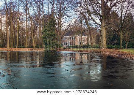 The Country House Located In The Beautiful Park Of The Estate Gooilust In 's-graveland