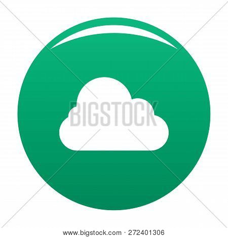Stratus Icon. Simple Illustration Of Stratus Icon For Any Design Green
