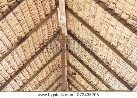 Wall And Roof Made From Attap Or Nipah Leaves