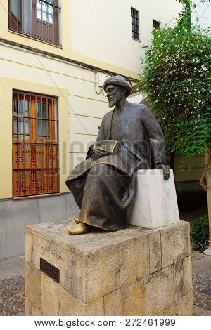 Statue Of Ben Maimonides, A Medieval Philosopher, In Cordoba, Andalucia Region, Spain