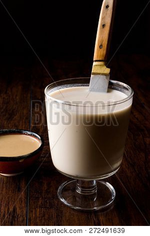 Milk Mixed With Tahini Or Tahin / Tahinli Sut
