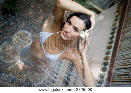 Douche d'extérieur