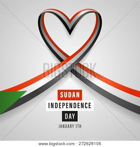Republic Of The Sudan Independence Day Vector Template Design Illustration