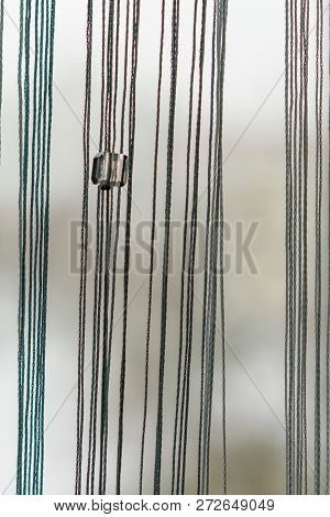 Beautiful Capron Threads And Glass Decoration  Background