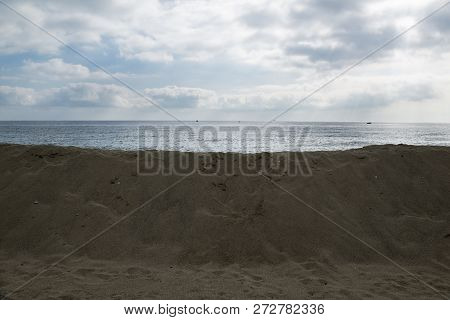 Sand Dunes Erected To Protect Buildings Built Near The Beach