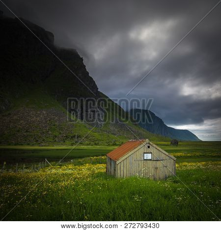 Eggum Area In Lofoten Islands, Nnorthern Norway.