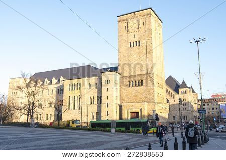 Poznan, Poland - December 05, 2018: The Former Imperial Castle Is Now One Of Poznans Premier Cultura