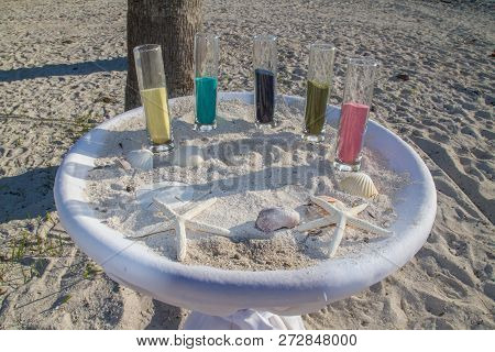 Wedding Sand Ceremony On A Beach In The Florida Keys