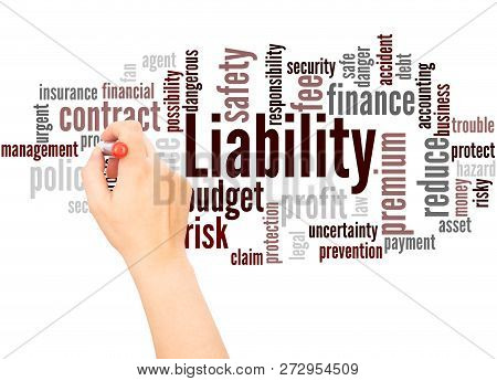 Liability Word Cloud Hand Writing Concept