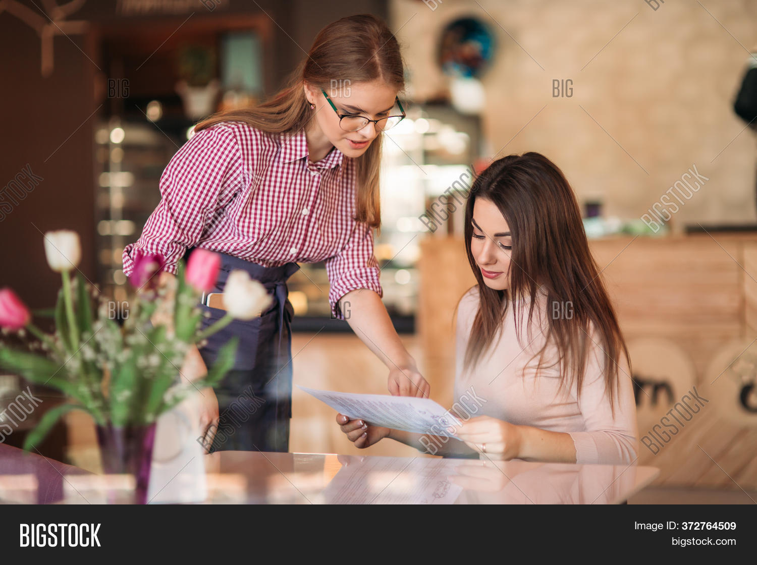 Hospitable Waitress Image & Photo (Free Trial) Bigstock