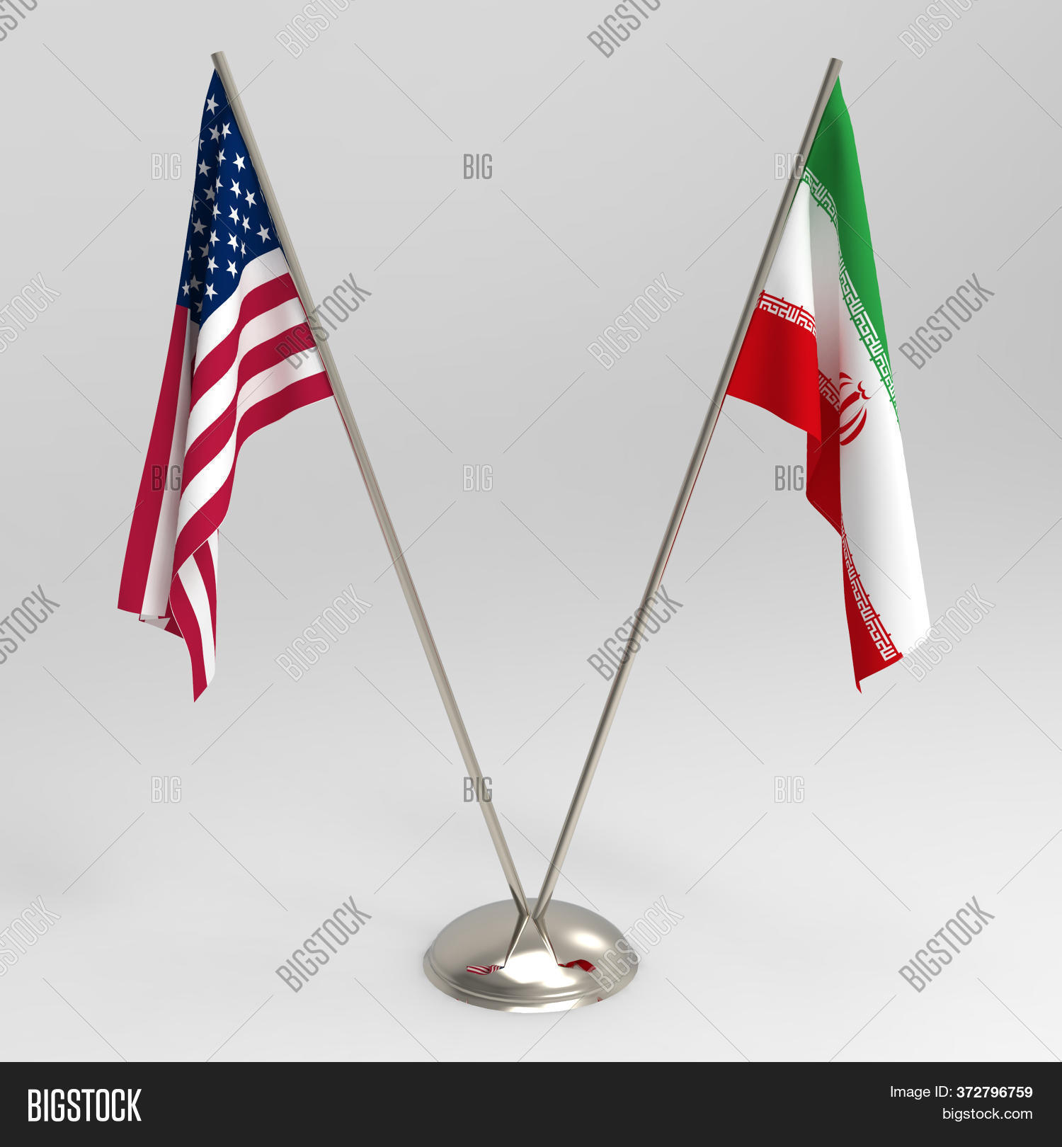 Us Flag Iran Flag On Image & Photo (Free Trial) Bigstock