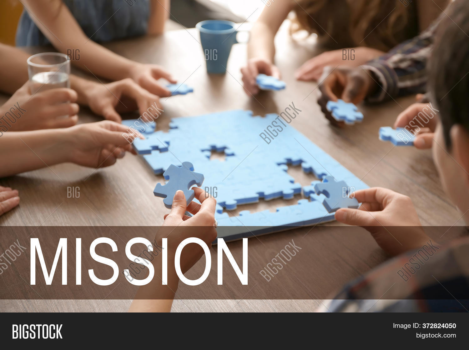 People Puzzle Table, Image & Photo (Free Trial) | Bigstock
