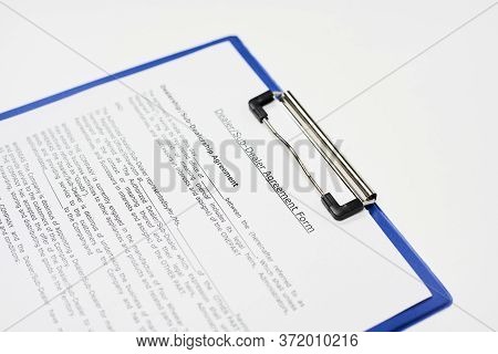 Filling And Signing Dealer And Sub-dealer Agreement