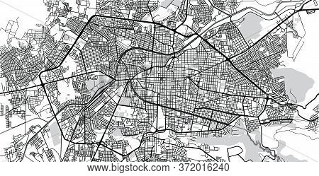 Urban Vector City Map Of Morelia, Mexico