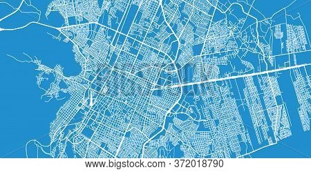Urban Vector City Map Of Saltillo, Mexico