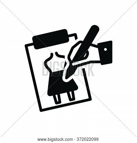Black Solid Icon For Draw Drawing Sketch Diagram Graph
