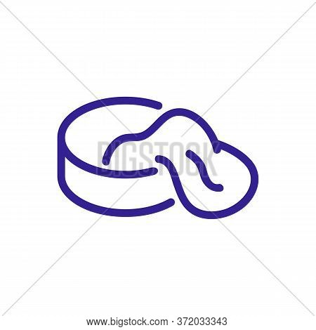 Slime Chemical Fluid In Container Icon Vector. Slime Chemical Fluid In Container Sign. Color Symbol 