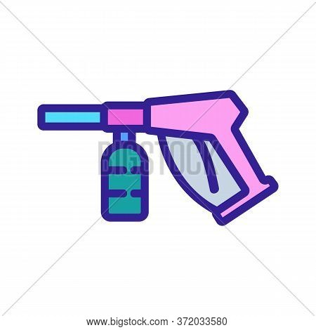 Pressure Washing Equipment Icon Vector. Pressure Washing Equipment Sign. Color Symbol Illustration