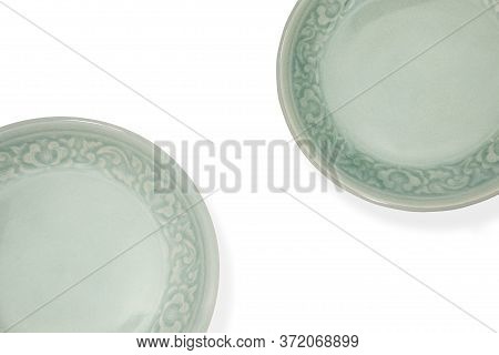 Greenware Celadon Isolated On A White Background