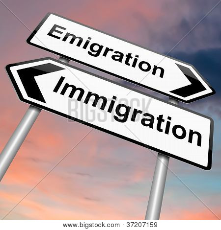 Immigrazione o emigrazione.