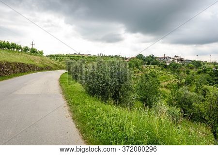 View Of Famous Wine Region Goriska Brda Hills In Slovenia.