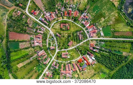 Charlottenburg, Banat In Romania - Round Village In Western Transylvania Built By Germans