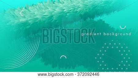 Blue Gradient Fluid. Flow Abstract Motion. Vibrant Pattern. Vector Trendy Gradient Fluid. Futuristic