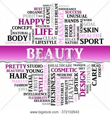 Beauty Concept Vector Photo Free - Words Related To Makeup Beauty Concept Vector Photo Free - Words Related To Makeup