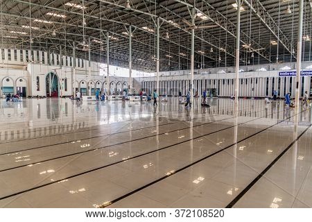 Dhaka, Bangladesh - November 20, 2016: Interior Of Baitul Mukarram National Mosque In Dhaka, Banglad