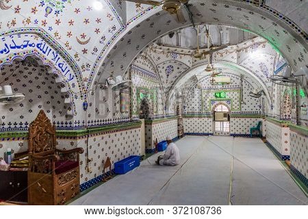 Dhaka, Bangladesh - November 20, 2016: Interior Of Star Mosque Tara Masjid In Dhaka, Bangladesh